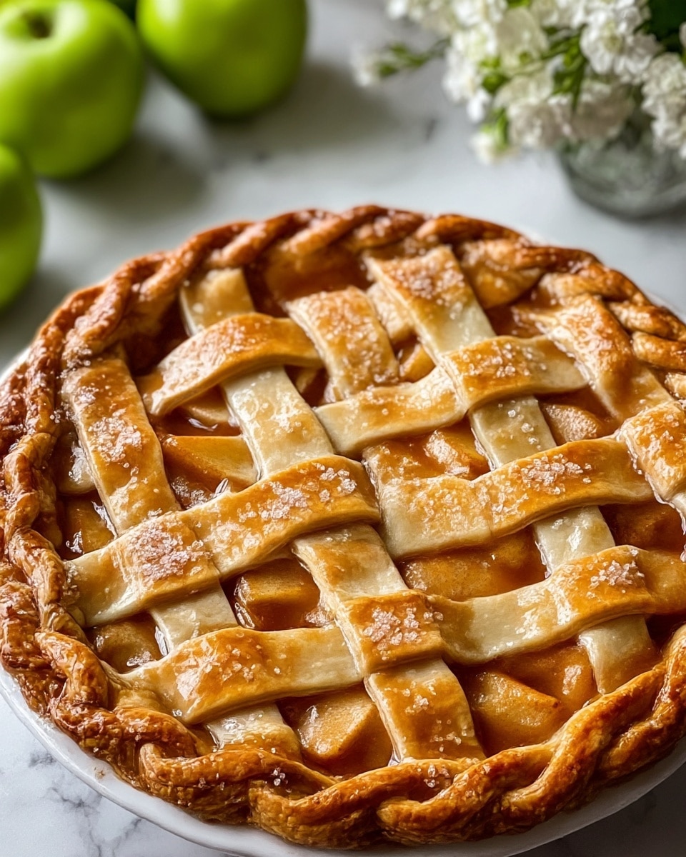 Classic Baked Spiced Apple Pie Recipe - Recipe Image