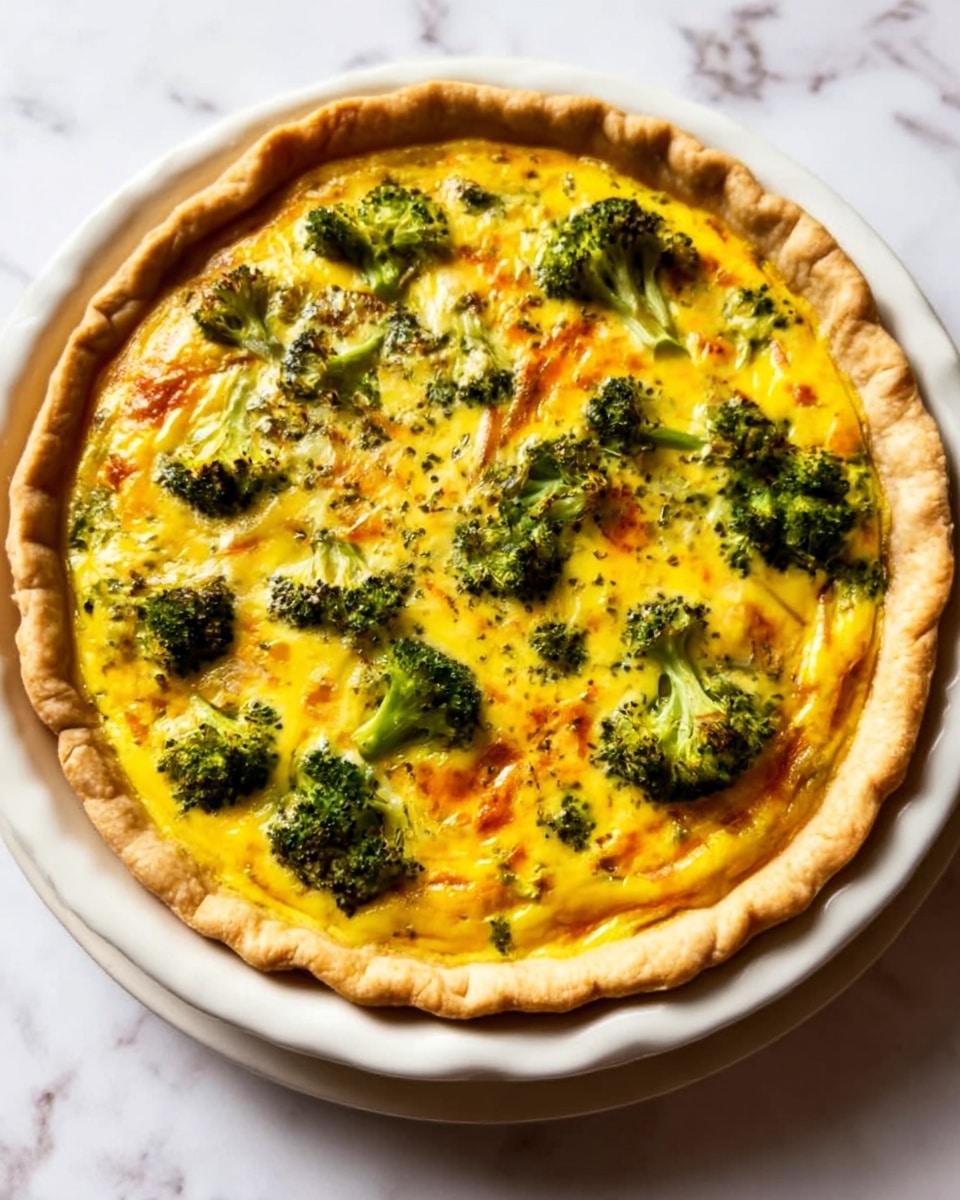 Broccoli Cheddar Quiche Recipe - Recipe Image