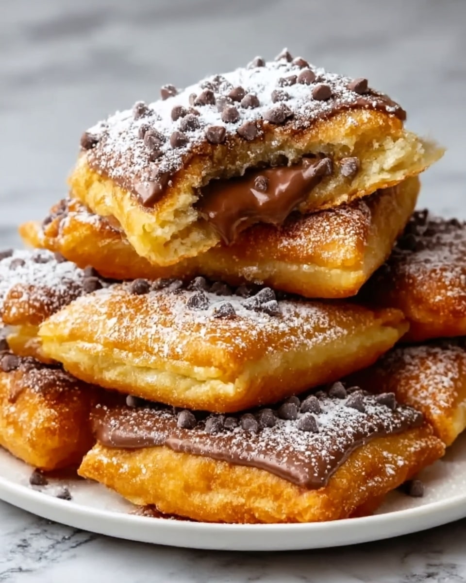 Air Fryer Nutella Stuffed Beignets Recipe