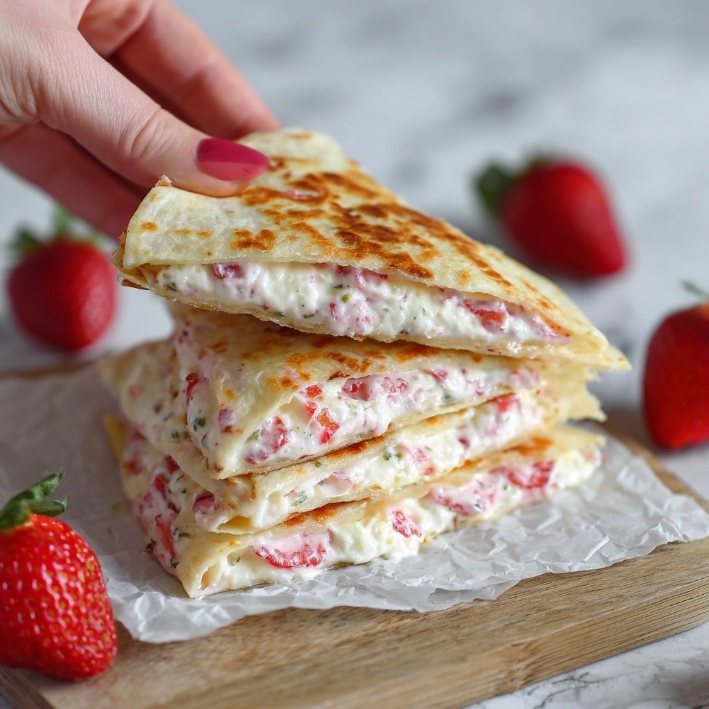 Strawberry Cheesecake Quesadillas Recipe - Recipe Image