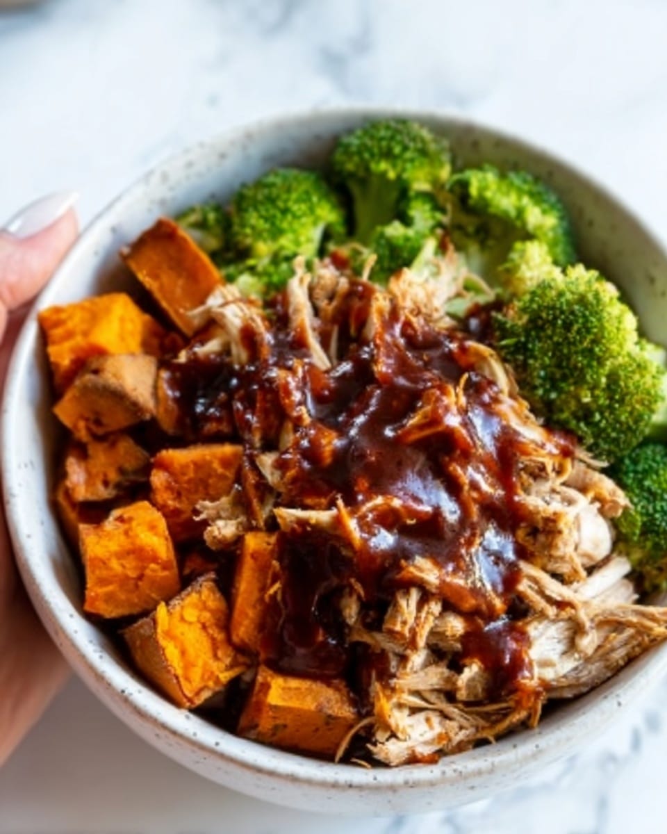BBQ Chicken & Roasted Sweet Potato Bowls Recipe - Recipe Image