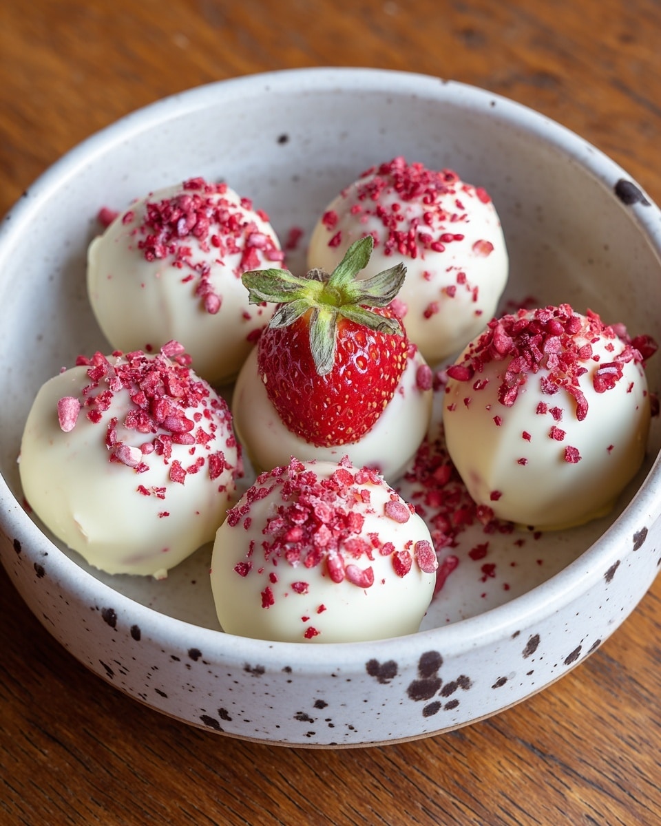 Strawberry Cake Balls Recipe - Recipe Image