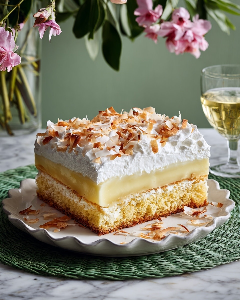Hawaiian Pineapple Coconut Poke Cake Recipe - Recipe Image